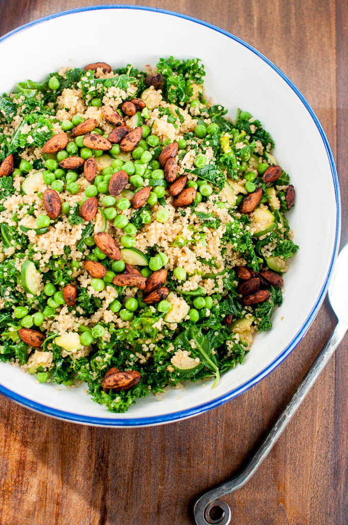 kale, quinoa, pea salad (3)