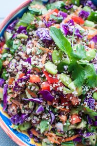 Quina and Edamame Asian Salad