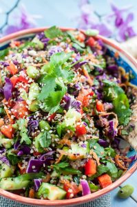 Quina and Edamame Asian Salad