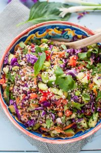 Quina and Edamame Asian Salad