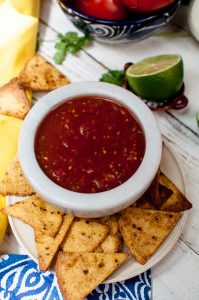 5 minute smoky salsa