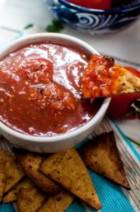 5 minute smoky salsa