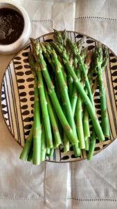 Steamed Asparagus for shyness