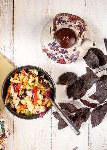 protein rich napa cabbage salad