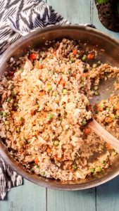 eggless cauliflower fried rice