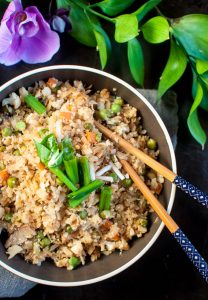 eggless cauliflower fried rice