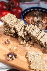 easy gluten free vegan crackers