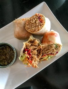Singapore vegan noodle roll